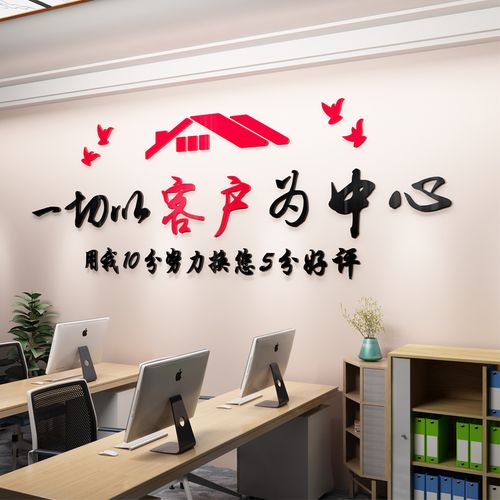 匠心筑梦，服务至上——房产中介企业文化墙设计指南与亚克力3D立体墙贴标语精选